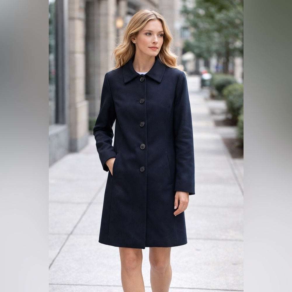 Brooks Brothers - Mid Weight Black Pea Coat - 6